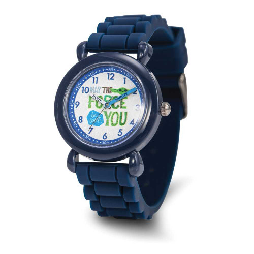 Image of Star Wars The Child, Boys' Blue Silicone Time Teacher Watch