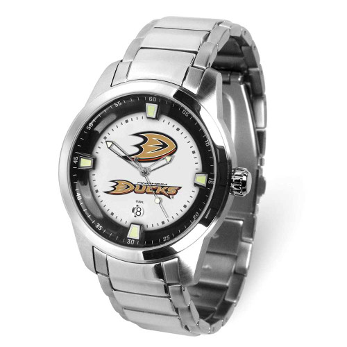 Image of Gametime NHL Anaheim Ducks Titan Stainless Steel Quartz Watch with Date