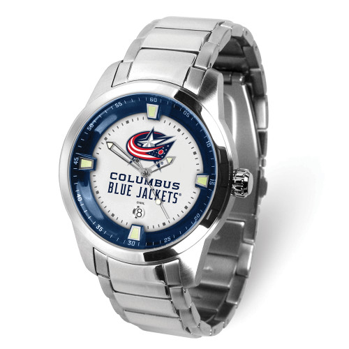 Gametime NHL Columbus Blue Jackets Titan Stainless Steel Quartz Watch with Date