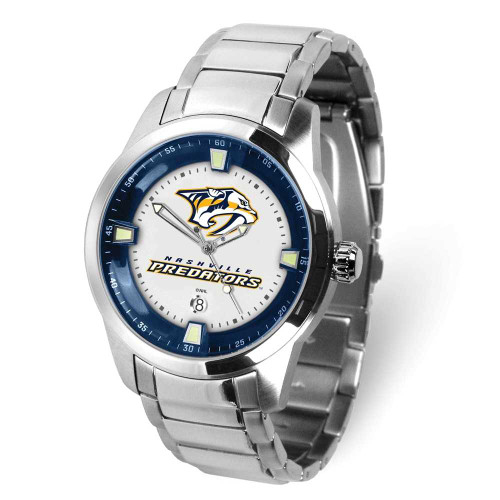 Image of Gametime NHL Nashville Predators Titan Stainless Steel Quartz Watch with Date