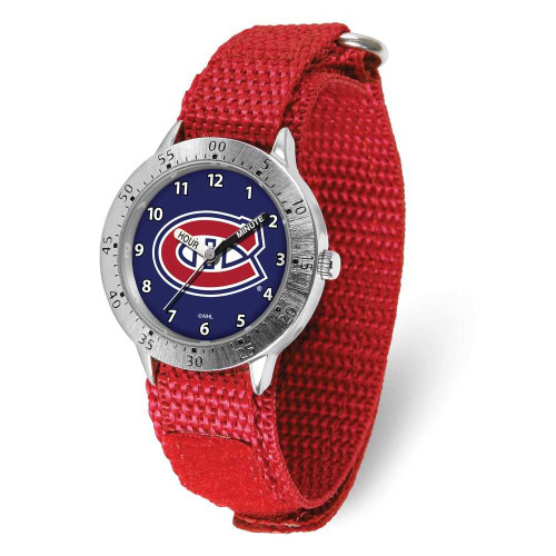 Image of Gametime NHL New Jersey Devils Youth Tailgater Nylon Strap Quartz Time Teaching Watch