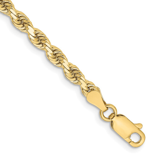 10k Yellow Gold 3.25mm Diamond-cut Rope Chain 10K024-7