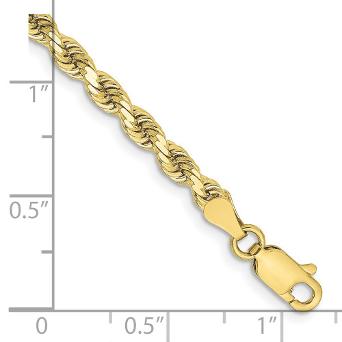 10k Yellow Gold 3.25mm Diamond-cut Rope Chain 10K024-7