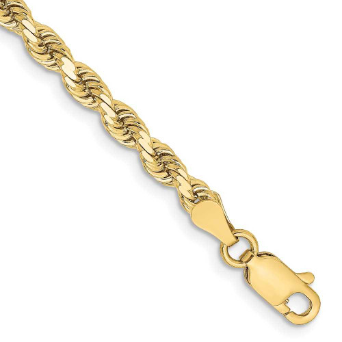 Image of 10k Yellow Gold 3.25mm Diamond-cut Rope Chain 10K024-8