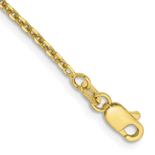 Image of 10k Yellow Gold 1.65mm Diamond-cut Cable Chain 10PE141-9