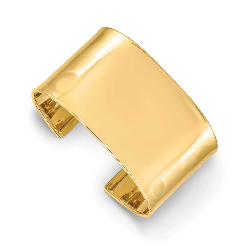 Image of 14K Yellow Gold 37mm Polished Cuff Bracelet