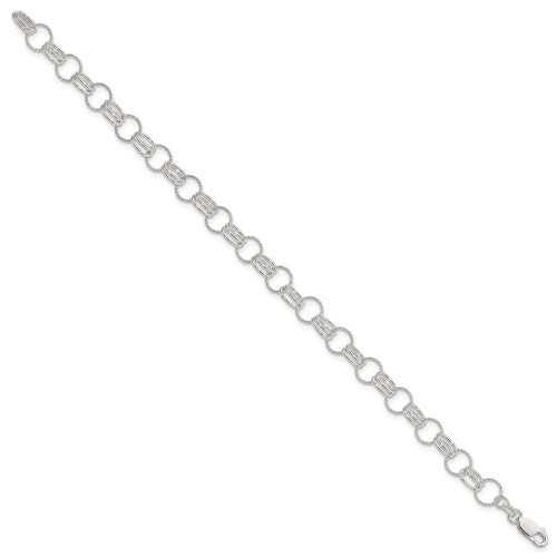 Sterling Silver Link Bracelet QG5026-7.5