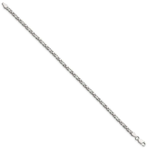 Image of Sterling Silver 2.5mm Byzantine Chain QBZ060-8