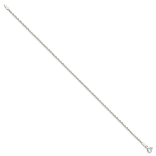 Image of Sterling Silver 1.5mm Solid Rope Chain QDR030-7