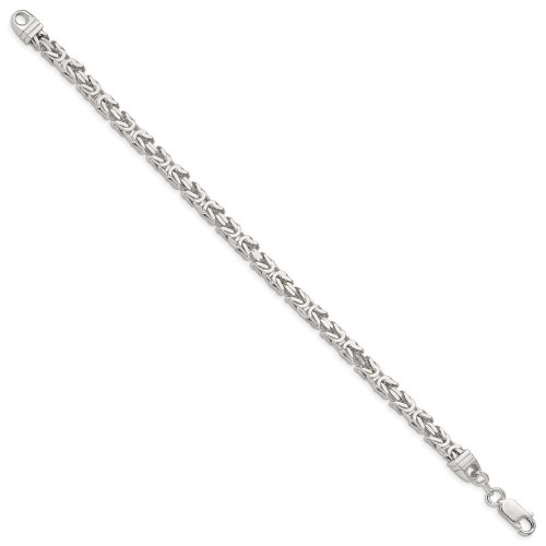 Image of Sterling Silver 4.25mm Byzantine Chain QBZ100-7