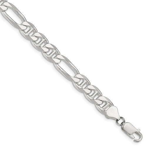 Image of Sterling Silver 7.75mm Figaro Anchor Chain QAF220-8