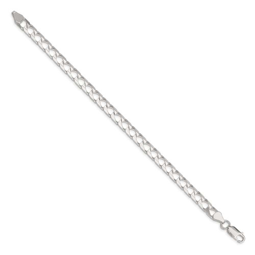 Image of Sterling Silver 6.25mm Flat Open Curb Chain QFOC220-8