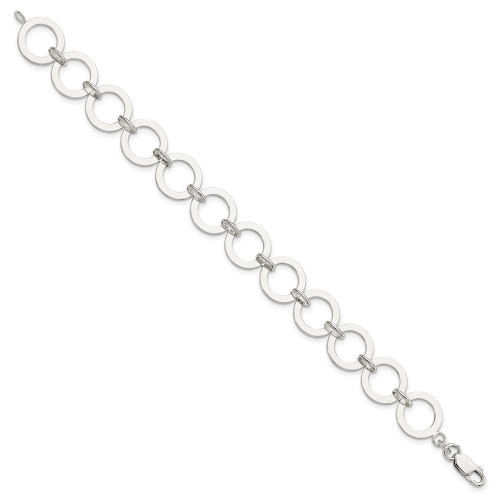 Image of Sterling Silver Circle Link Bracelet