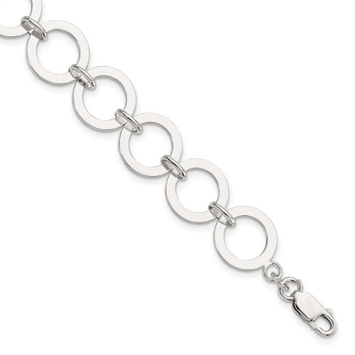 Image of Sterling Silver Circle Link Bracelet