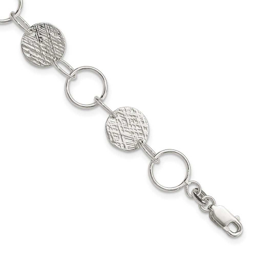 Image of Sterling Silver Fancy Circle Bracelet