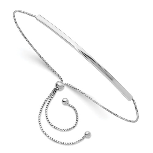 Sterling Silver Adjustable Bar Bracelet
