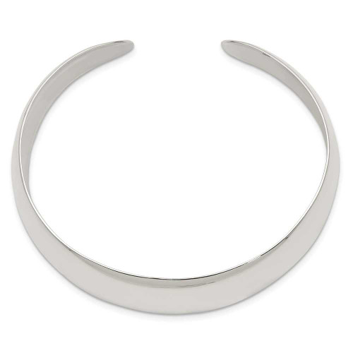 Image of Sterling Silver Solid Polished Plain Cuff Bracelet