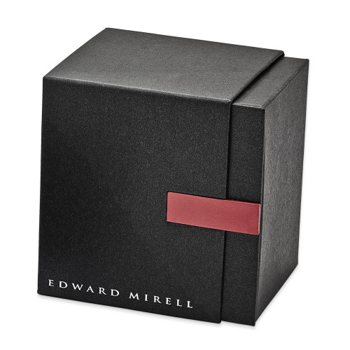 Edward Mirell Black Ti & Bronze Cable White Sapphire Flex Cuff Bracelet EMB135-6