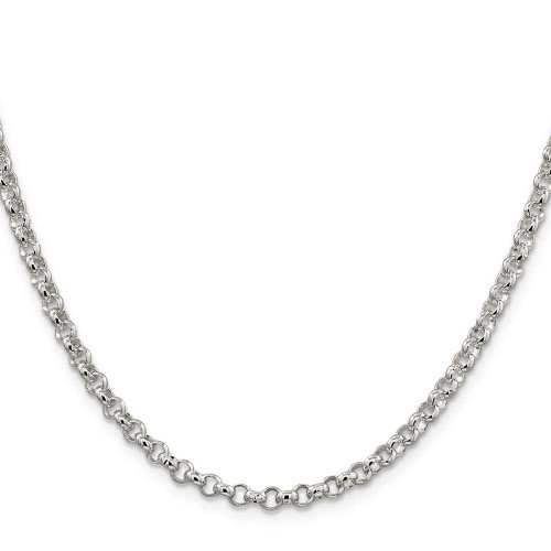 Image of Sterling Silver 4mm Rolo Chain QFC5-20