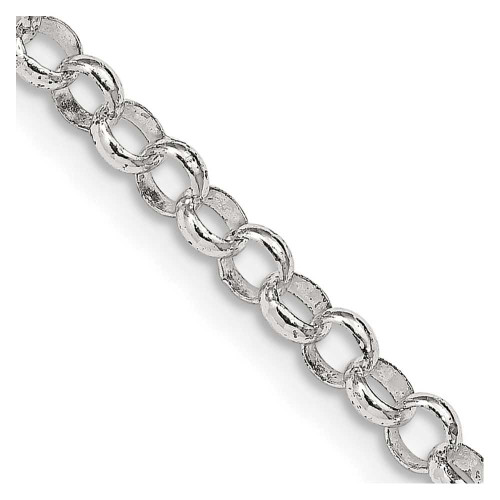 Image of Sterling Silver 4mm Rolo Chain QFC75-24