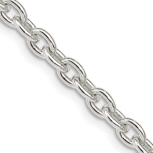Image of Sterling Silver 4.5mm Cable Chain QCL120-24 Image of Sterling Silver 4.5mm Cable Chain QCL120-24