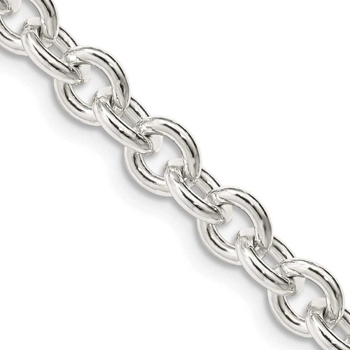 Image of Sterling Silver 6.1mm Cable Chain QFC8-18