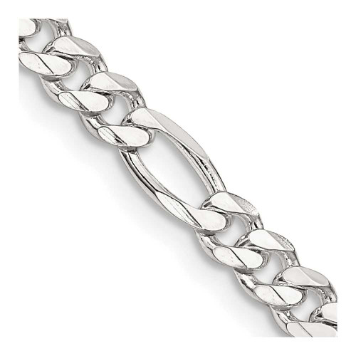 Image of Sterling Silver 4.5mm Figaro Chain QFG120-24