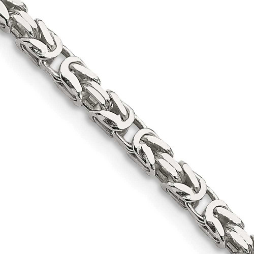 Image of Sterling Silver 2.5mm Byzantine Chain QBZ060-16