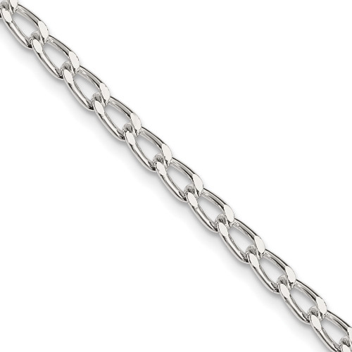 Sterling Silver 3.2mm Open Elongated Link Chain QLL100-20
