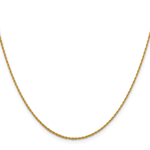 14K Yellow Gold 1.3mm Loose Rope Chain 727-18