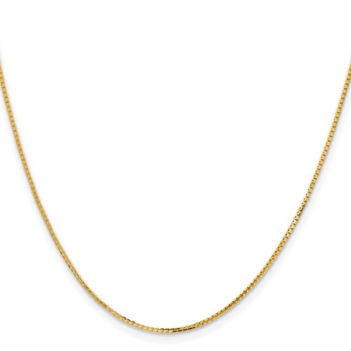 14K Yellow Gold 1.2mm Concave Box Chain 7264-16