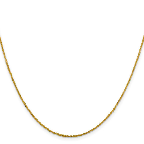 14K Yellow Gold 1.3mm Sparkle Singapore Chain 1830-20