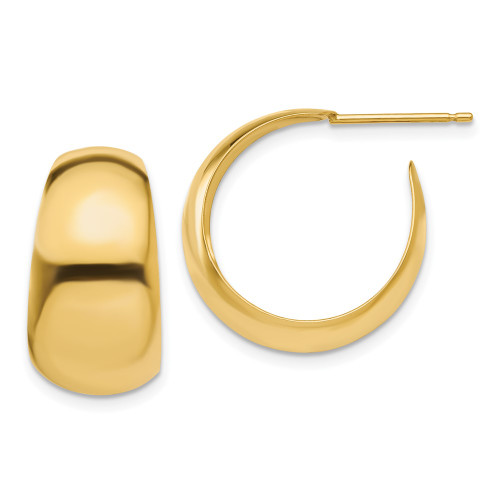 19mm 14K Yellow Gold Small Hoop Earrings