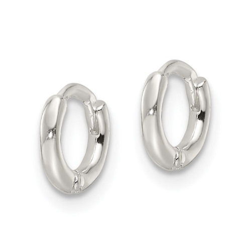 Sterling Silver Polished Hinged Hoop Earrings QE16962