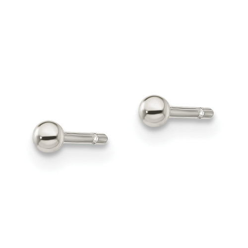 Image of 2mm Sterling Silver Polished 2mm Ball Earrings
