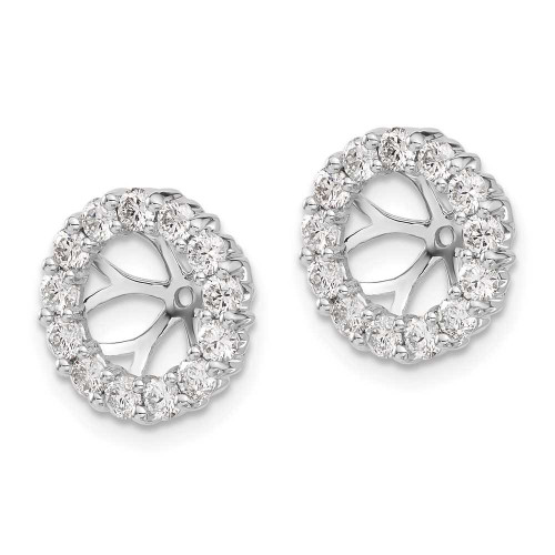 Image of 14K Yellow Gold Diamond Earrings Jackets EJM5308-100-YA