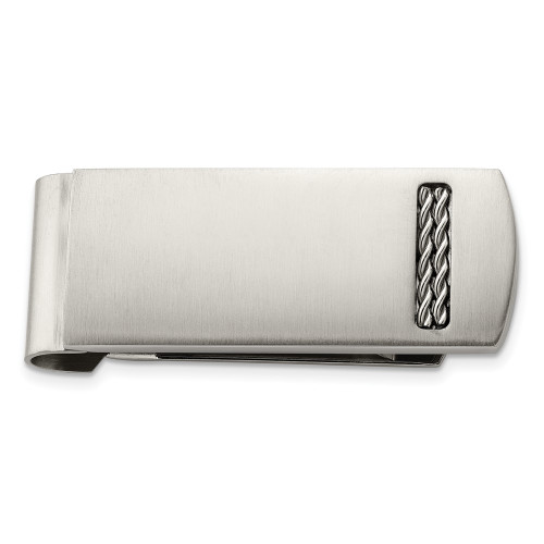 Chisel Stainless Steel Brushed Money Clip SRM139