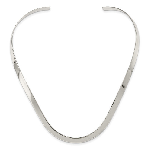 Sterling Silver 5mm Polished Necklace Collar