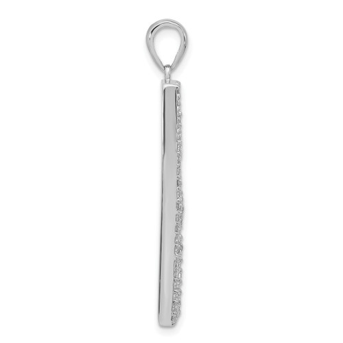 Image of Sterling Silver CZ Fancy Pendant QP794