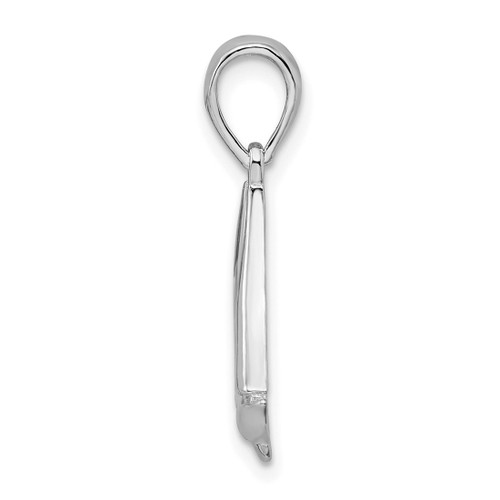 Image of Sterling Silver Polished Sailboat Pendant QC10153