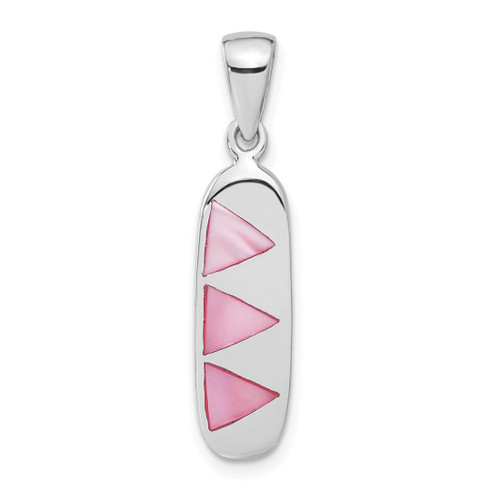 Sterling Silver Pink Mother of Pearl Pendant QP515