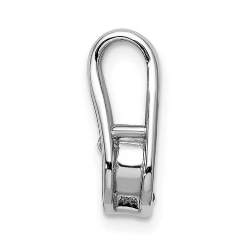 Image of 14k White Gold 4.7mm AA Diamond Teardrop Shape Slide Pendant