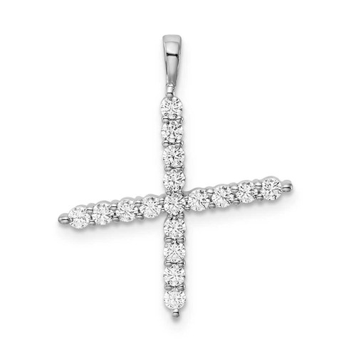 Image of Sterling Silver Large Initial X CZ Pendant Image of Sterling Silver Large Initial X CZ Pendant