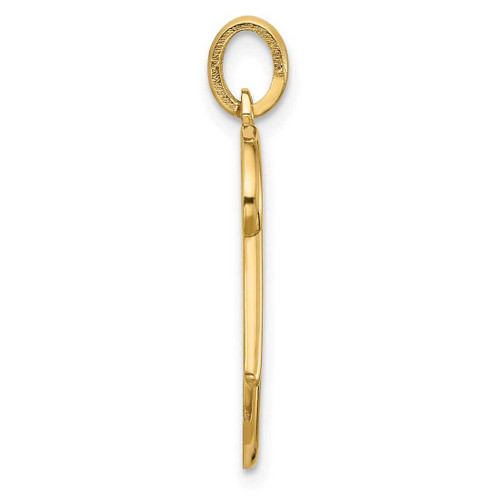 Image of 14k Yellow Gold Fancy Letter K Pendant D5669K