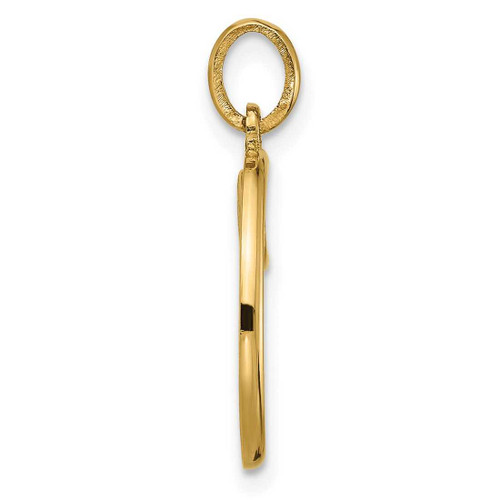 Image of 14k Yellow Gold Fancy Letter O Pendant D5669O