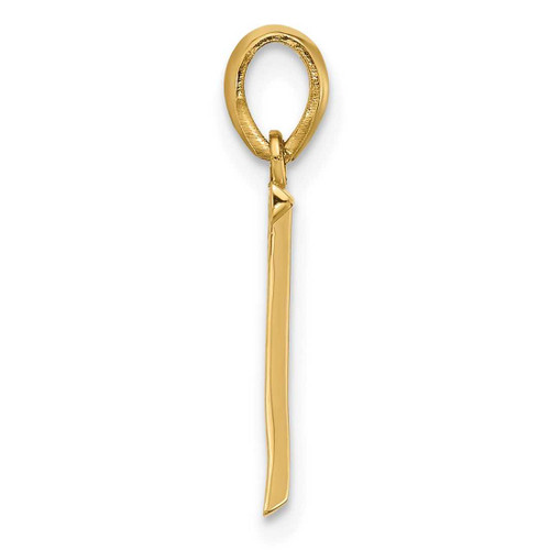 Image of 14k Yellow Gold Fancy Letter Z Pendant D5668Z
