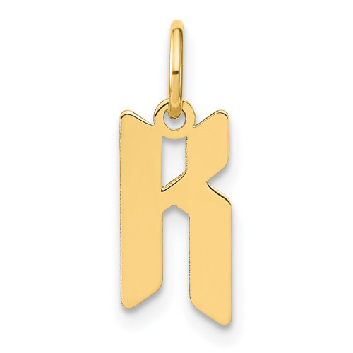 Sterling Silver Gold-plated Letter K Initial Charm XNA1335GP/K