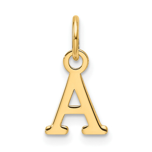 14k Yellow Gold Cutout Letter A Initial Charm XNA1466Y/A