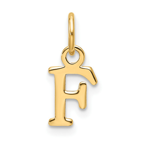 14k Yellow Gold Cutout Letter F Initial Charm XNA1466Y/F