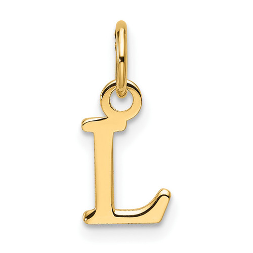 14k Yellow Gold Cutout Letter L Initial Charm XNA1466Y/L
